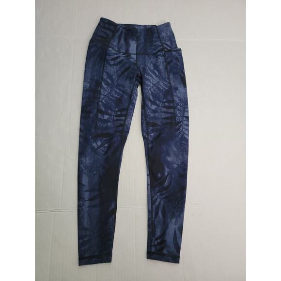 Sweaty Betty Leggings Womens SZ XS Side Pocket 7/8 Super Soft Printed - Picture 2 of 9